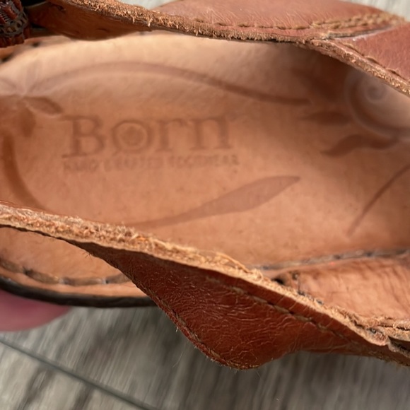 Born ladies brown leather heels - Picture 4 of 9